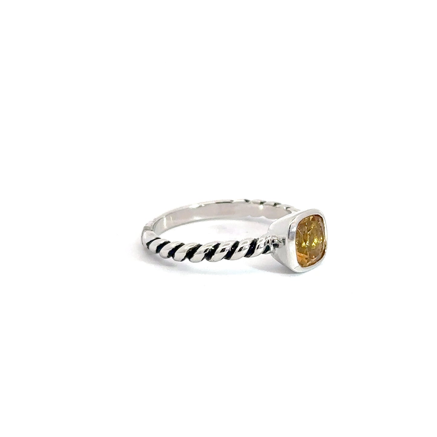 Sterling Silver Citrine Ring