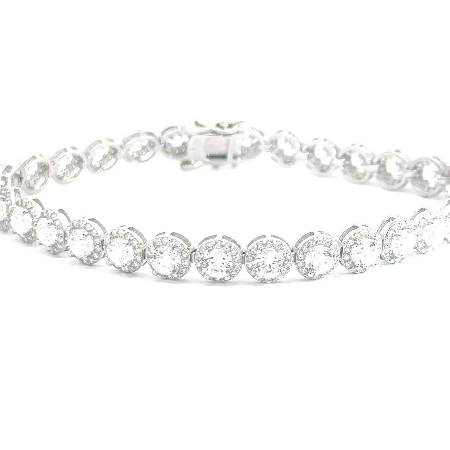 Sterling Silver Cubic Zirconia Tennis Bracelet
