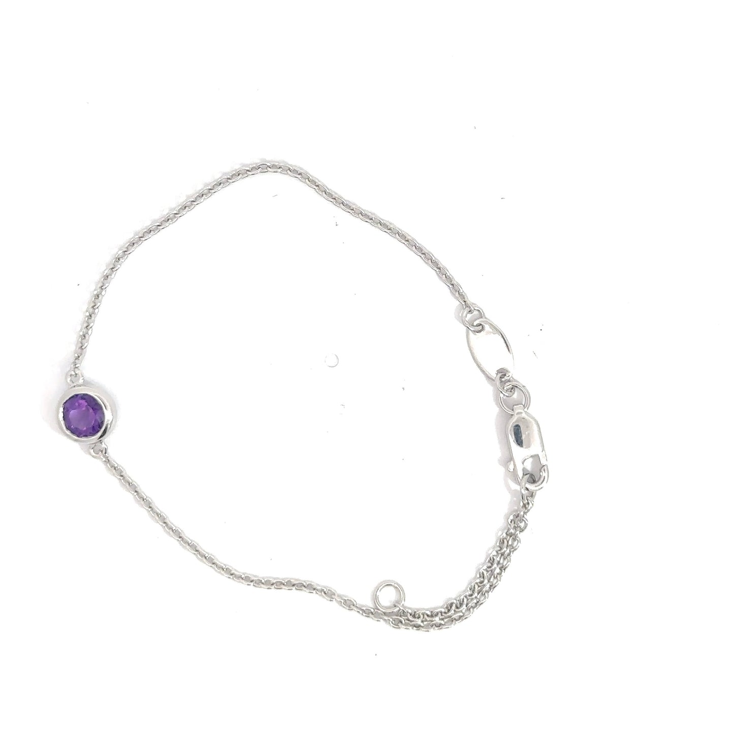 Sterling Silver Amethyst Bracelet