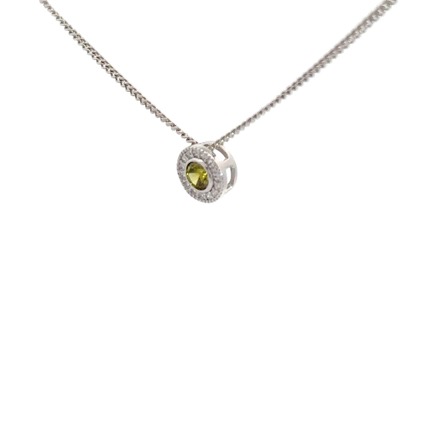 Sterling Silver Peridot Pendant