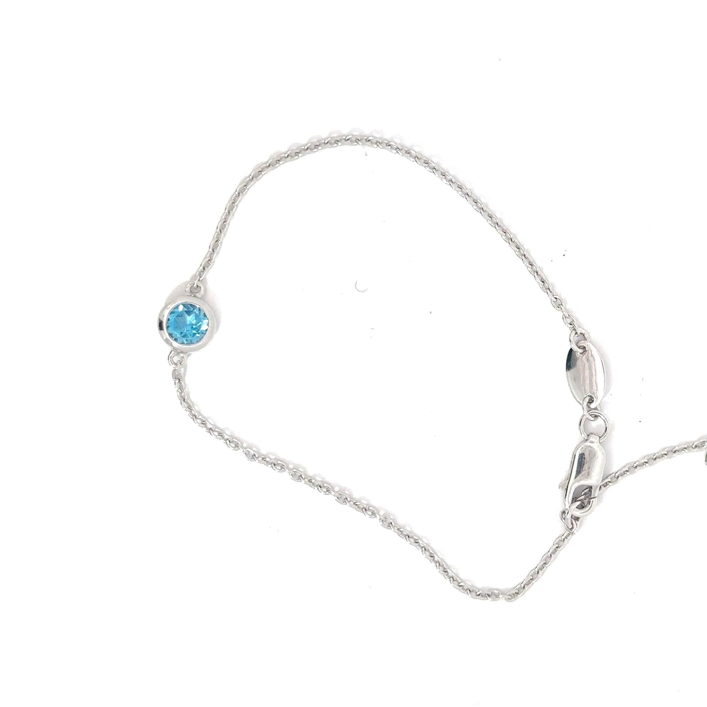 Sterling Silver Blue Topaz Bracelet