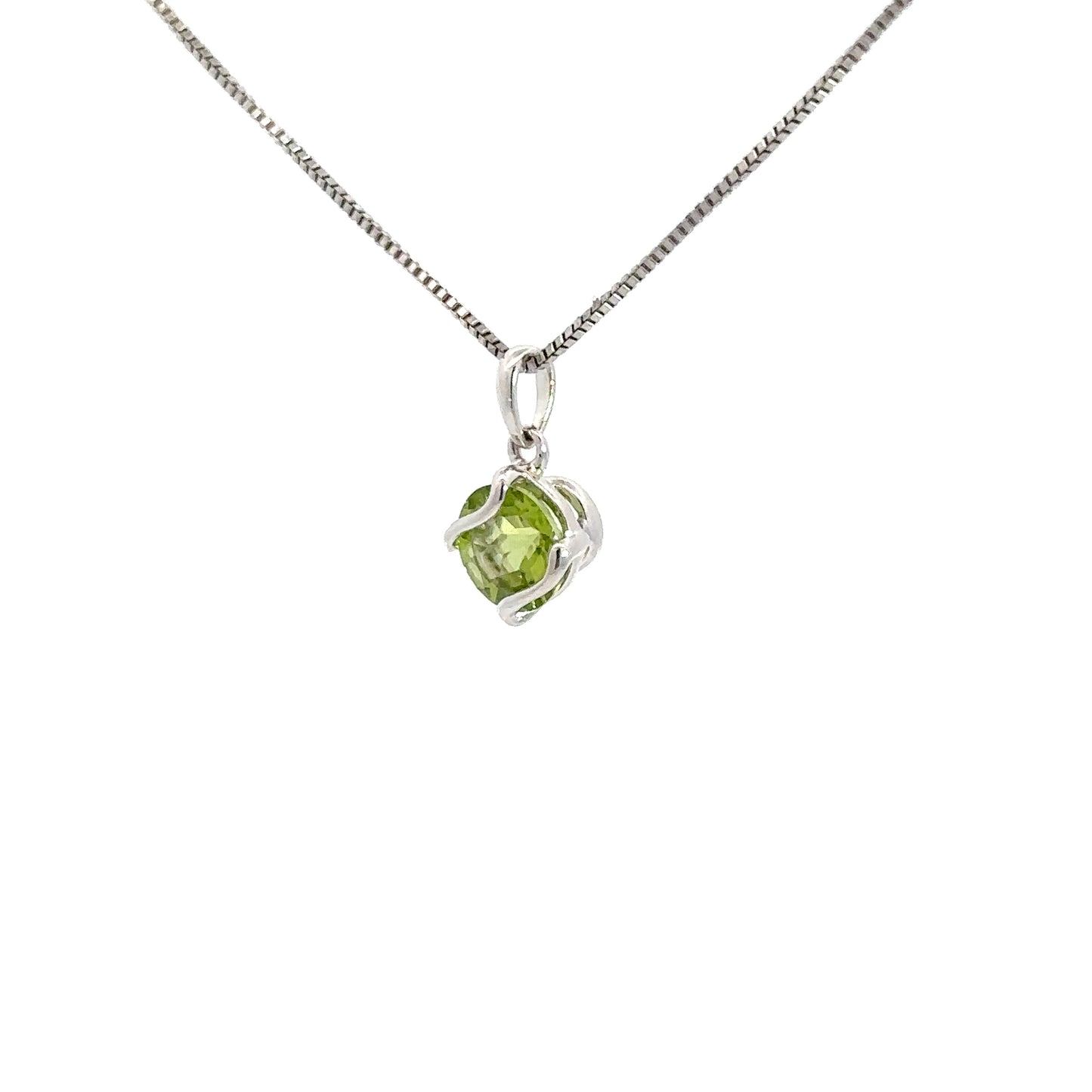 Sterling Silver Peridot Pendant