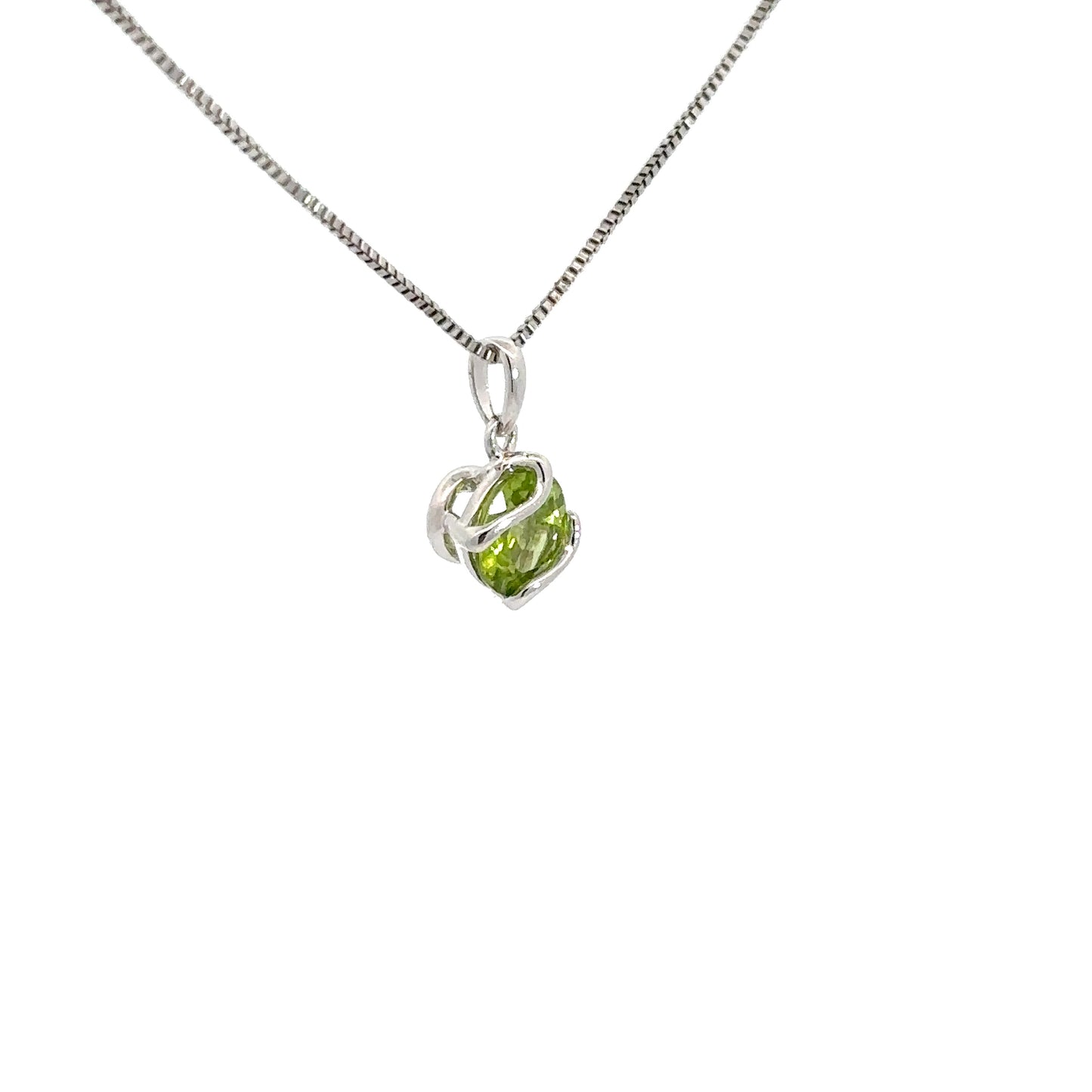 Sterling Silver Peridot Pendant