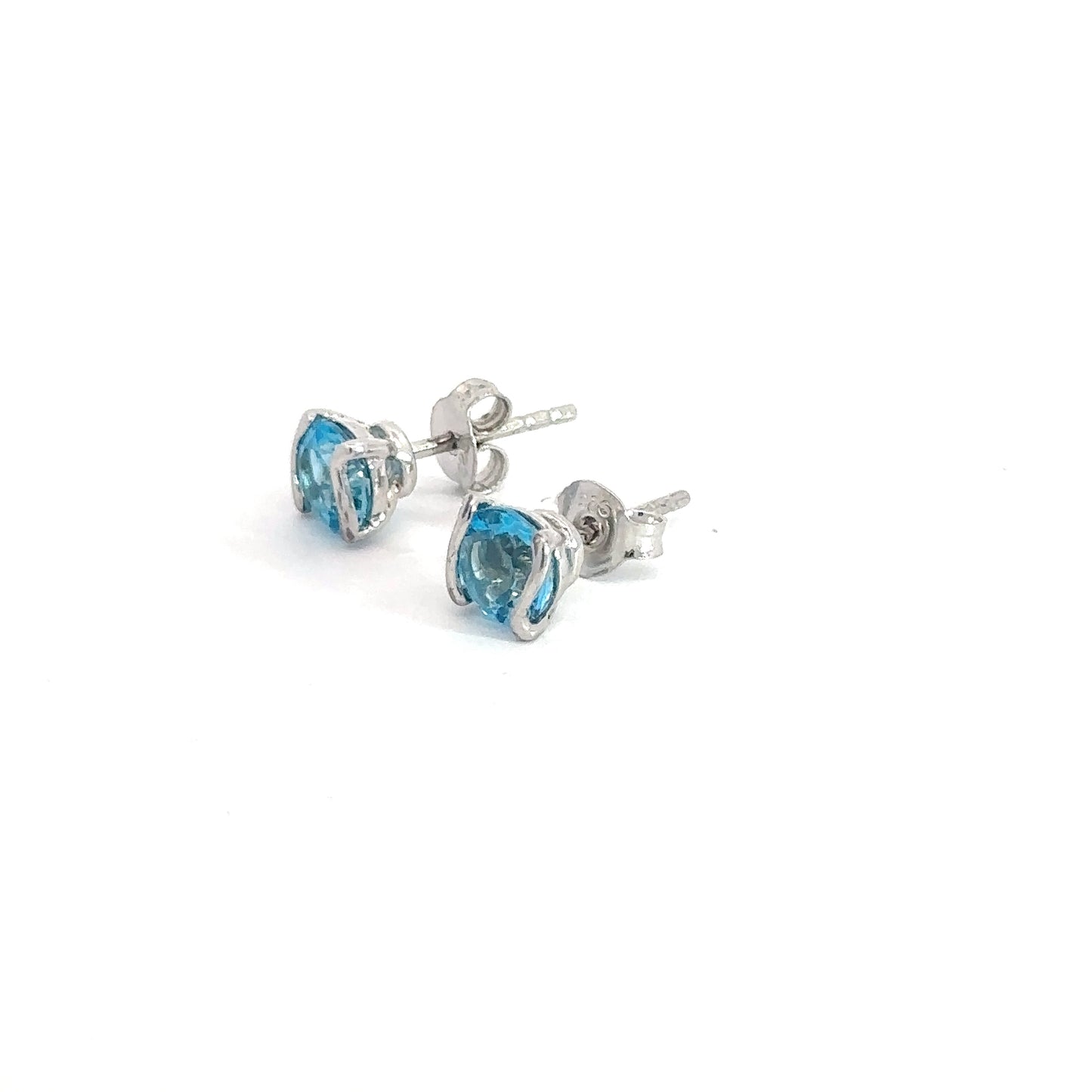 Sterling SIlver Blue Topaz Earrings