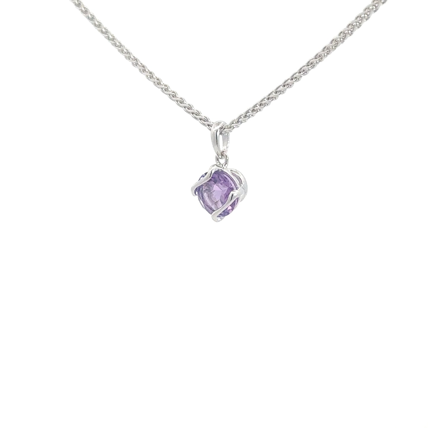 Sterling Silver Amethyst Pendant