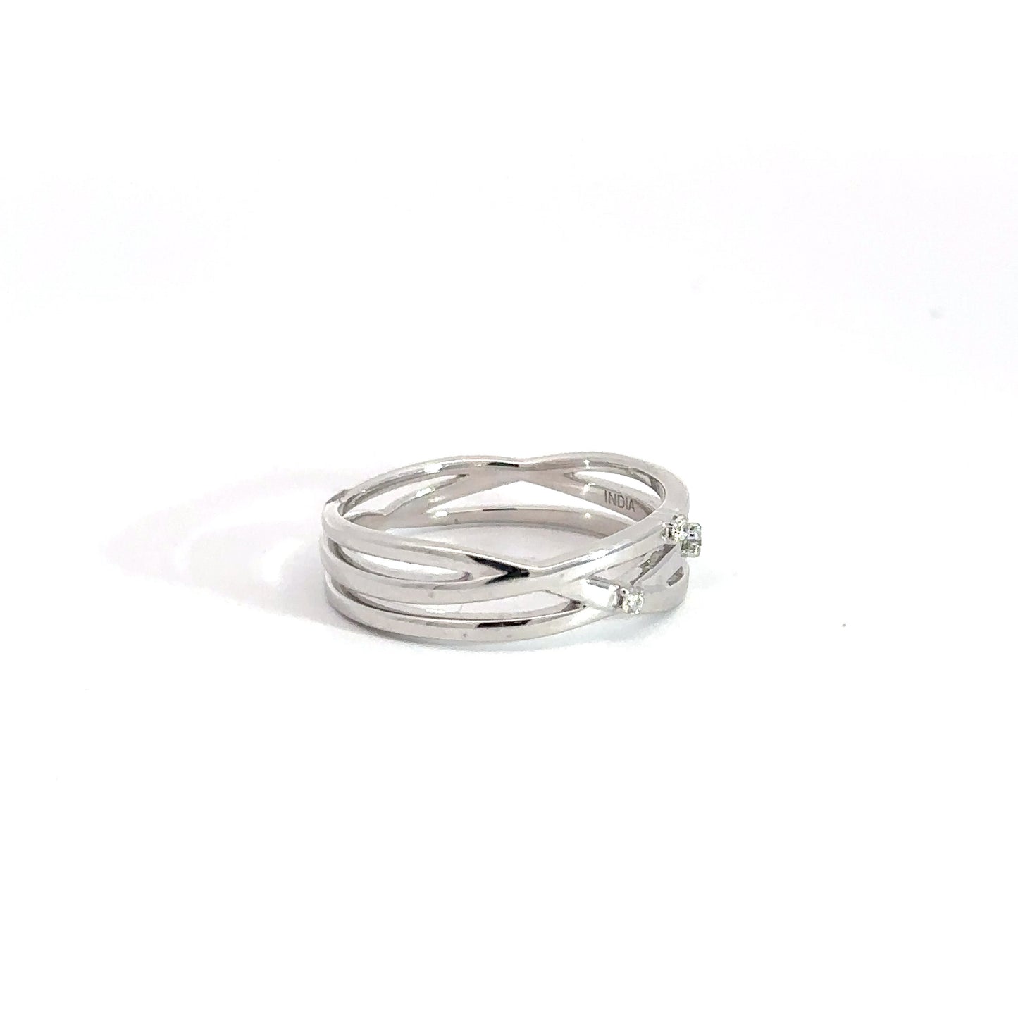 Sterling Silver and Diamond Fashion Ring