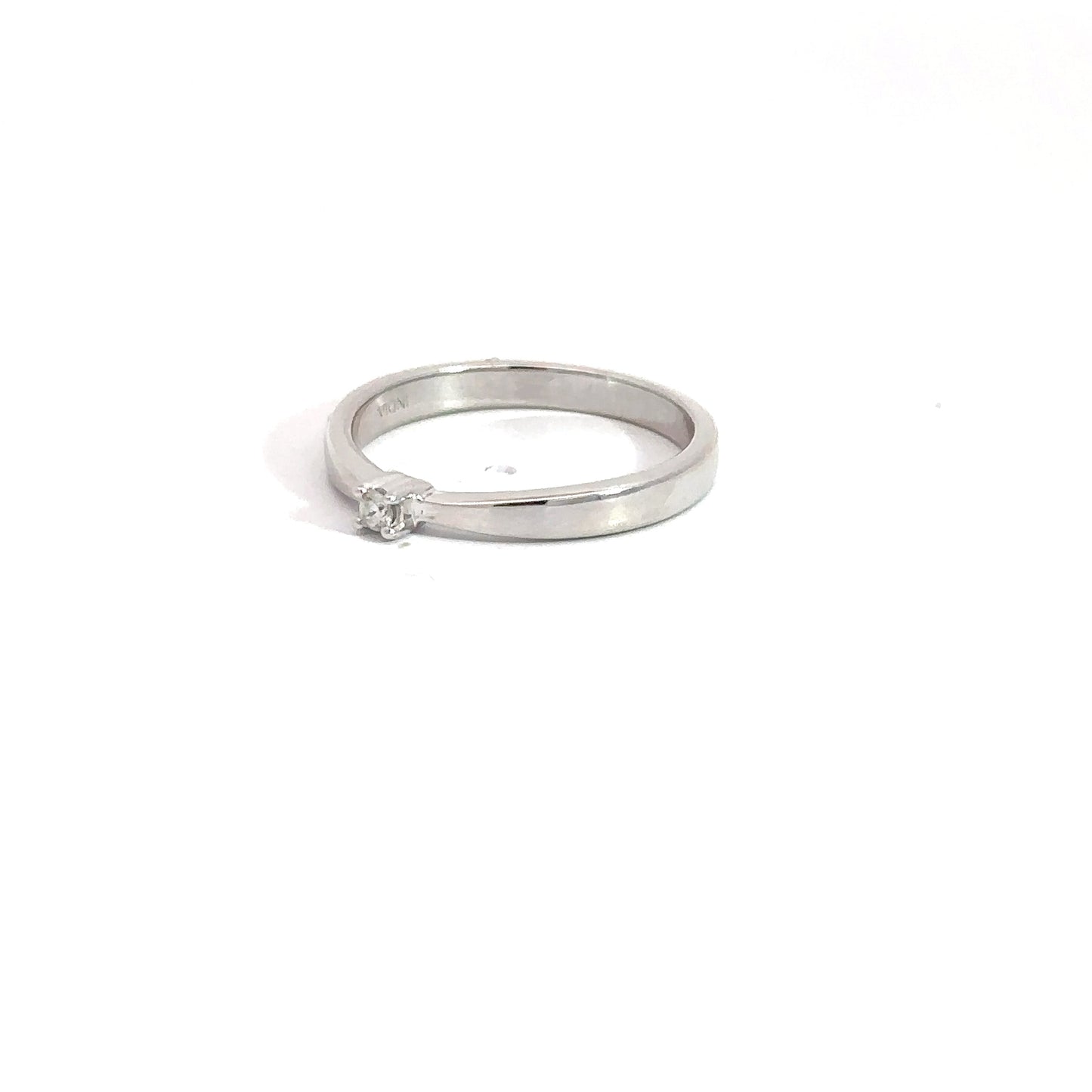 Sterling Silver and Diamond Ring .03cttw