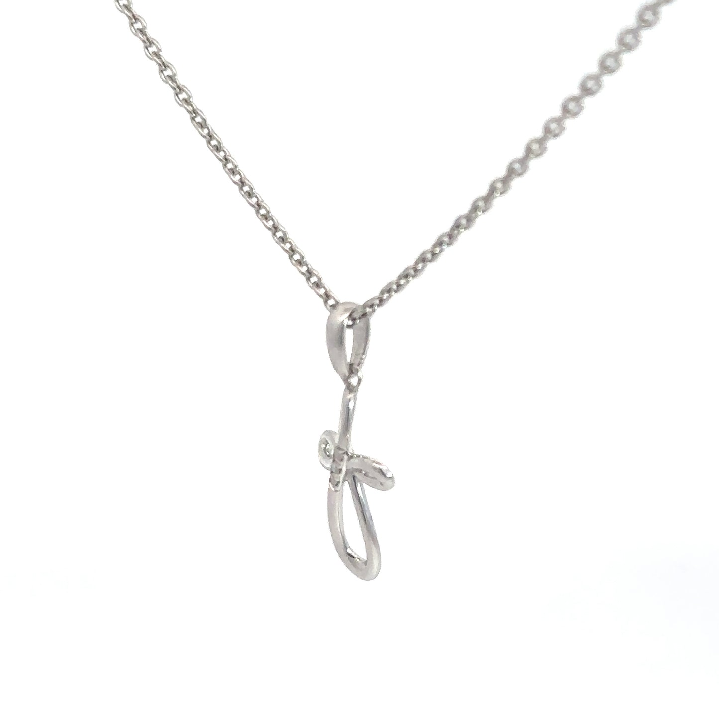 Sterling Silver Diamond Cross