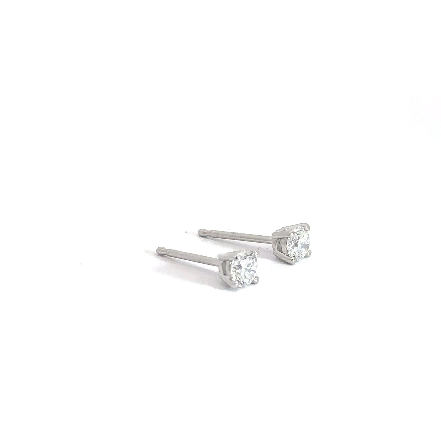 14k White Gold .52cttw Lab Diamond Studs