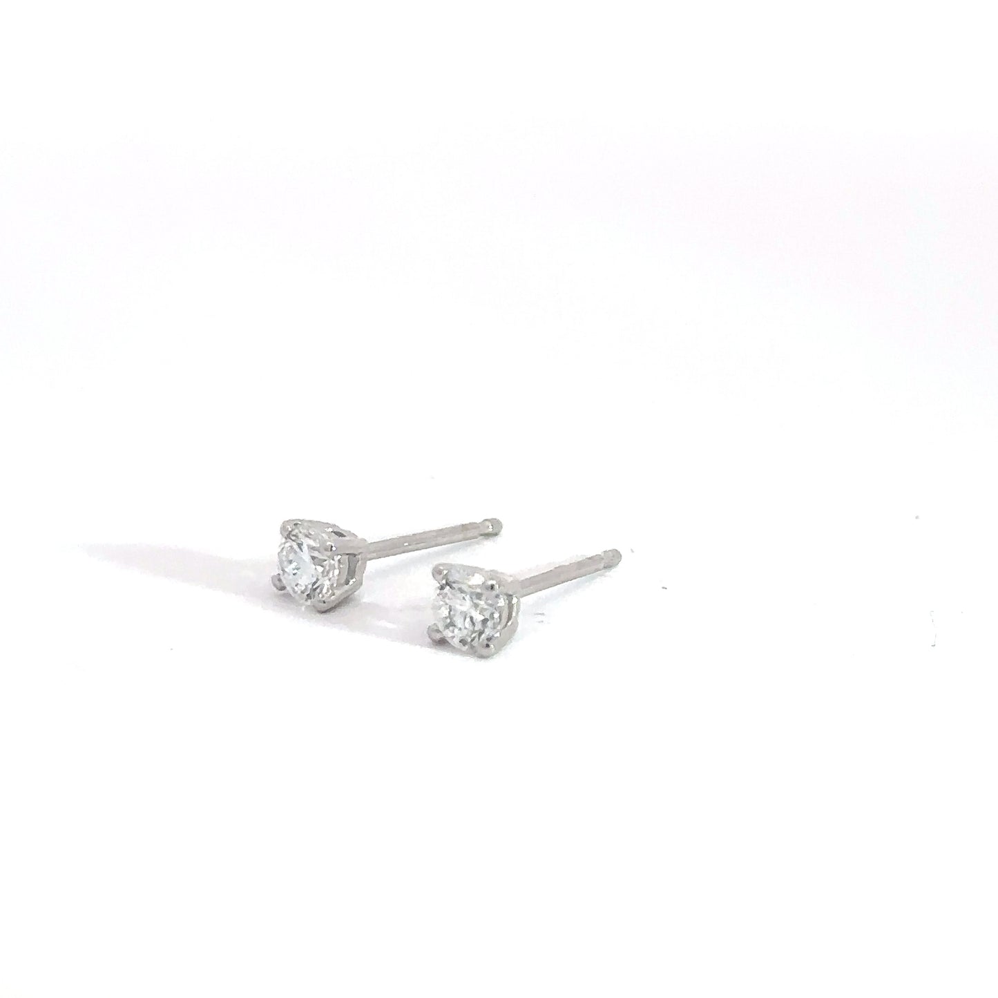 14k White Gold .52cttw Lab Diamond Studs