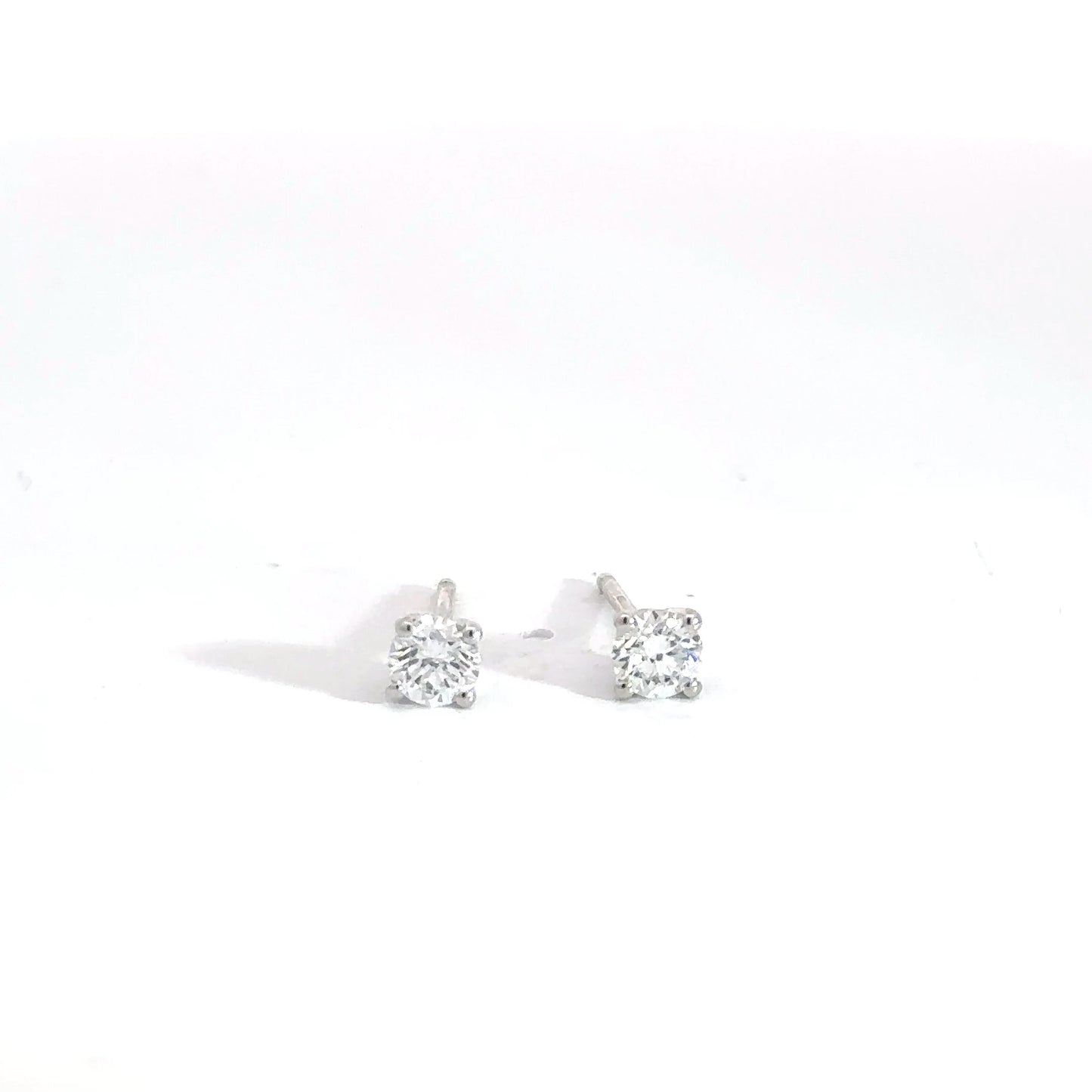 14k White Gold .52cttw Lab Diamond Studs