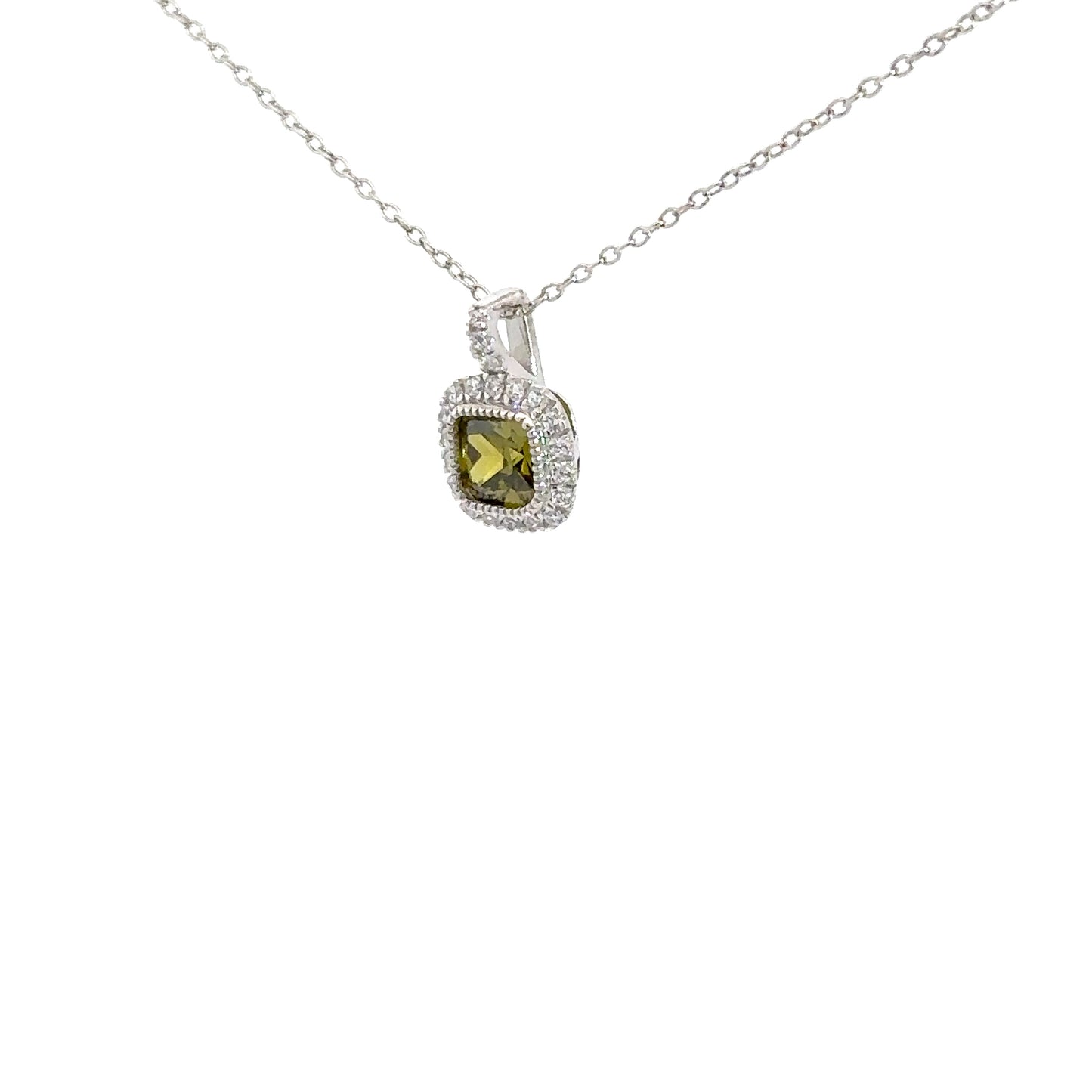 Sterling Silver Peridot Pendant