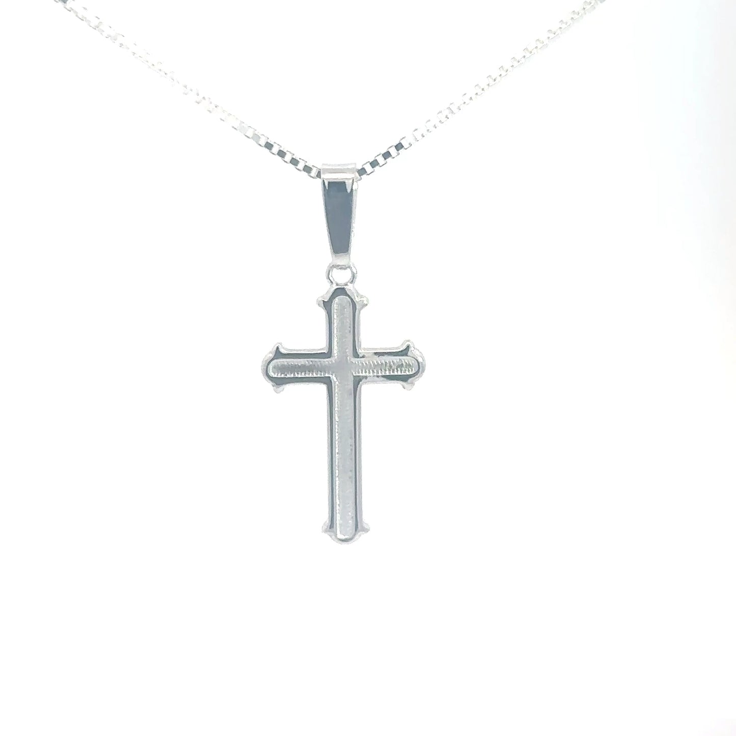 Sterling Silver Stamped Cross