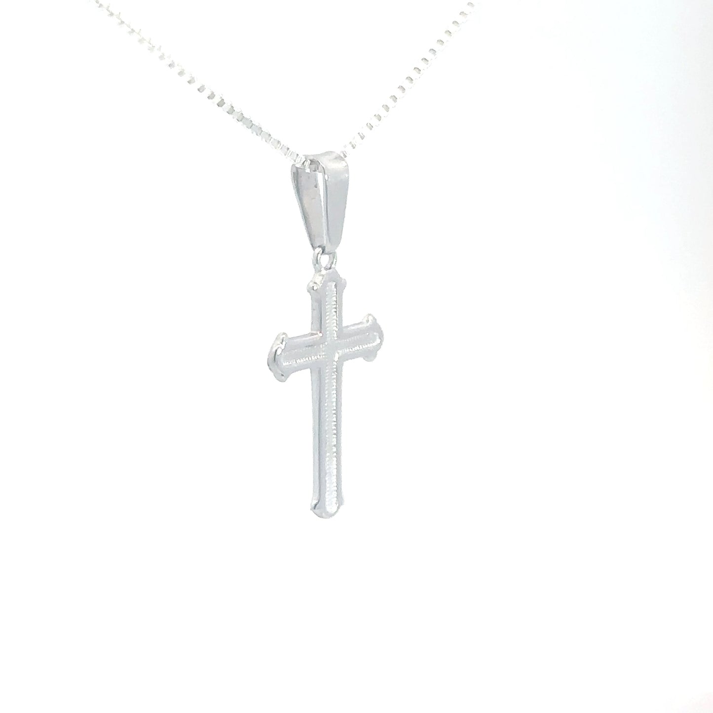 Sterling Silver Stamped Cross