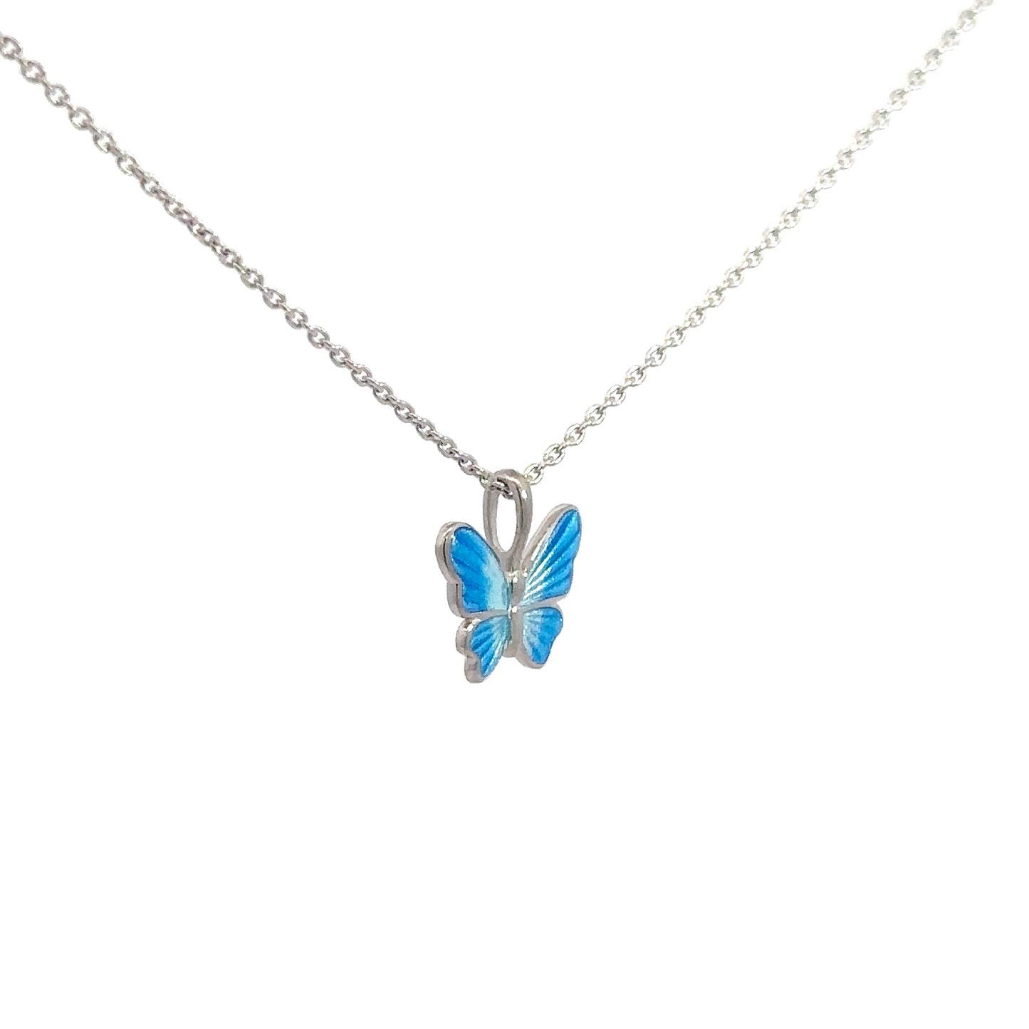 Sterling Silver Enameled Butterfly