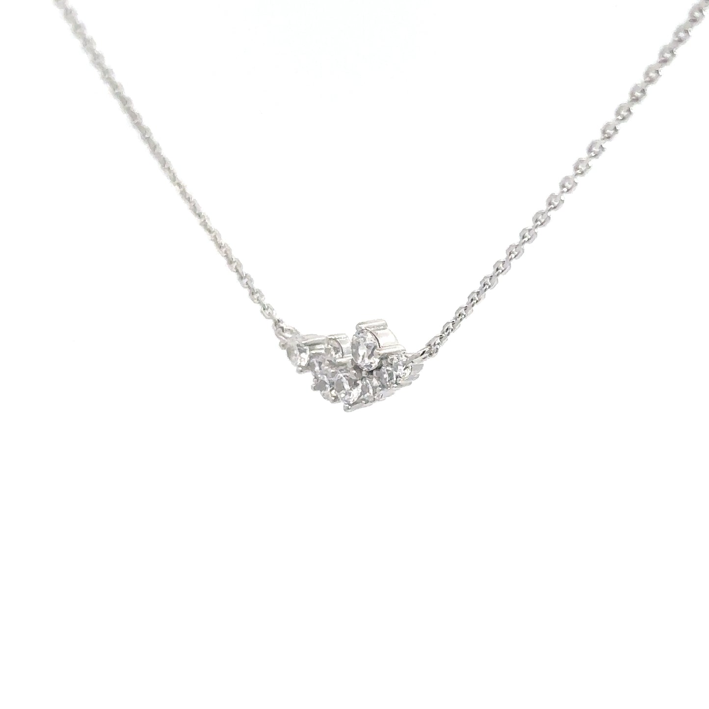 Sterling Silver Simulated Diamond Pendant