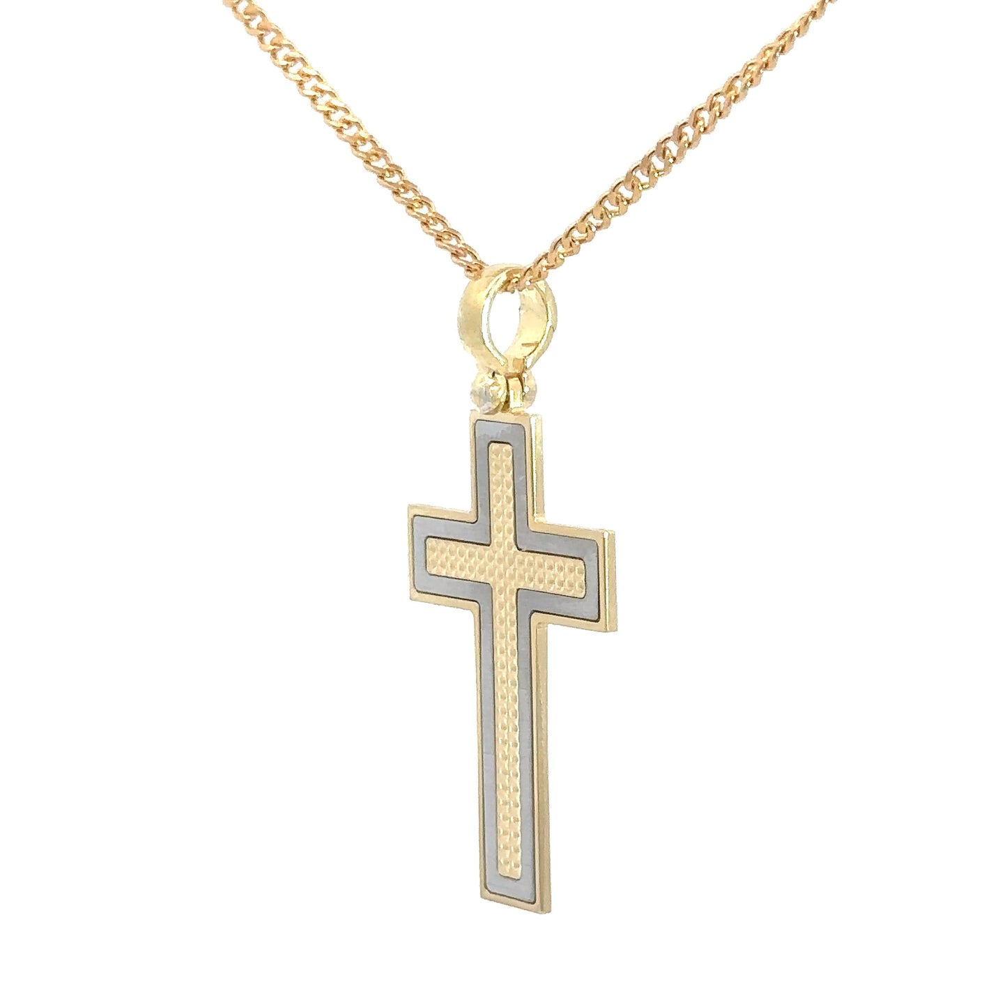 Yellow Gold Plated Cross