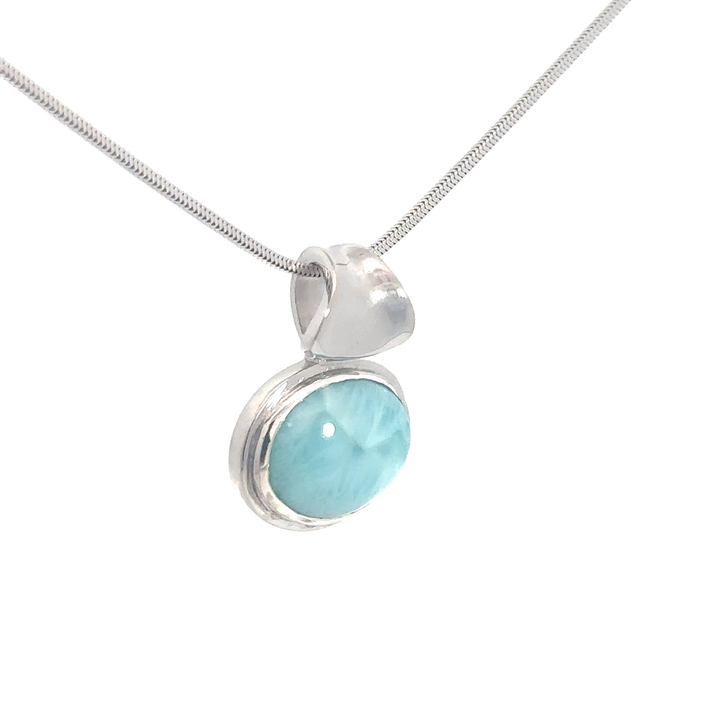 Sterling Silver Larimar Pendant