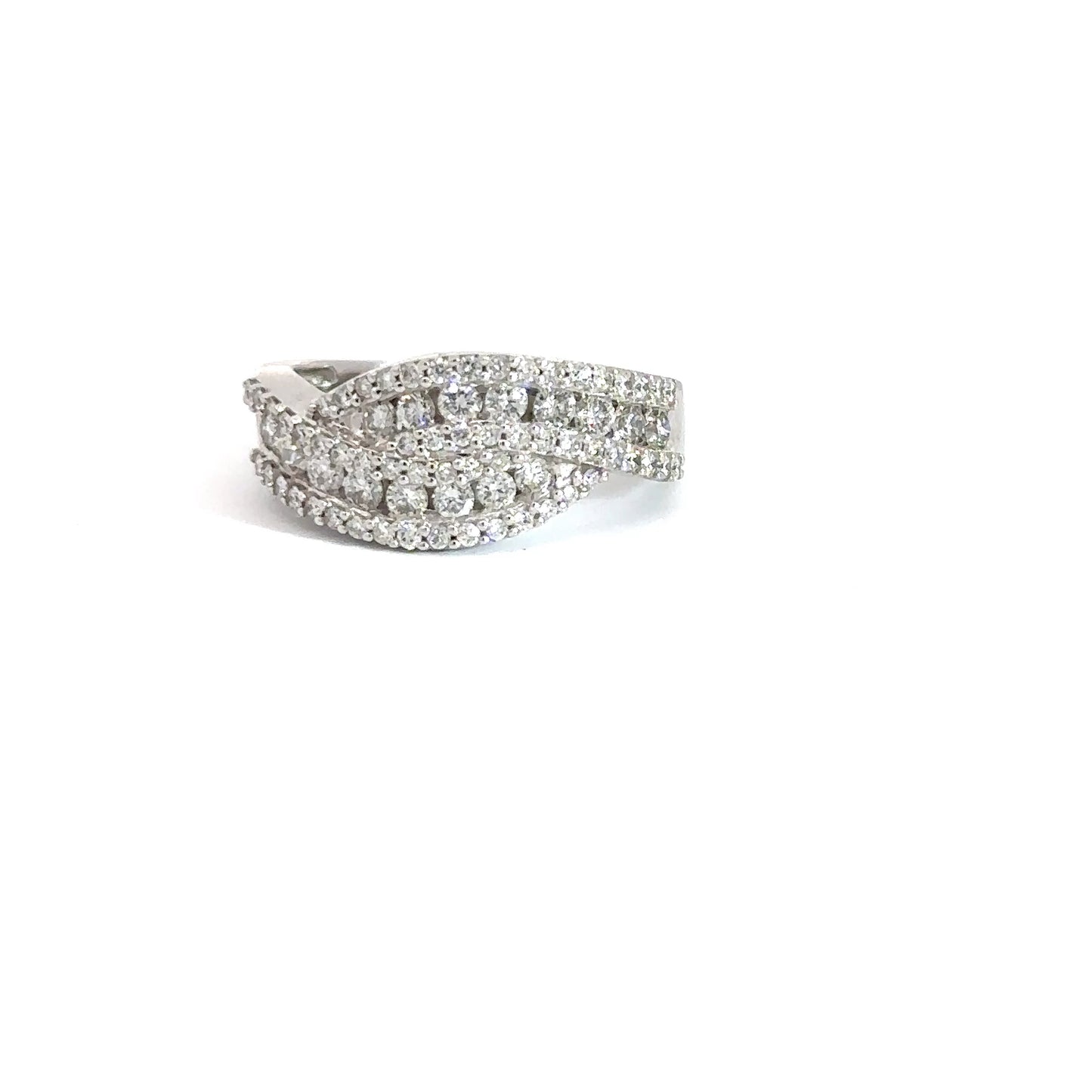 14k White Gold Diamond Band 1cttw