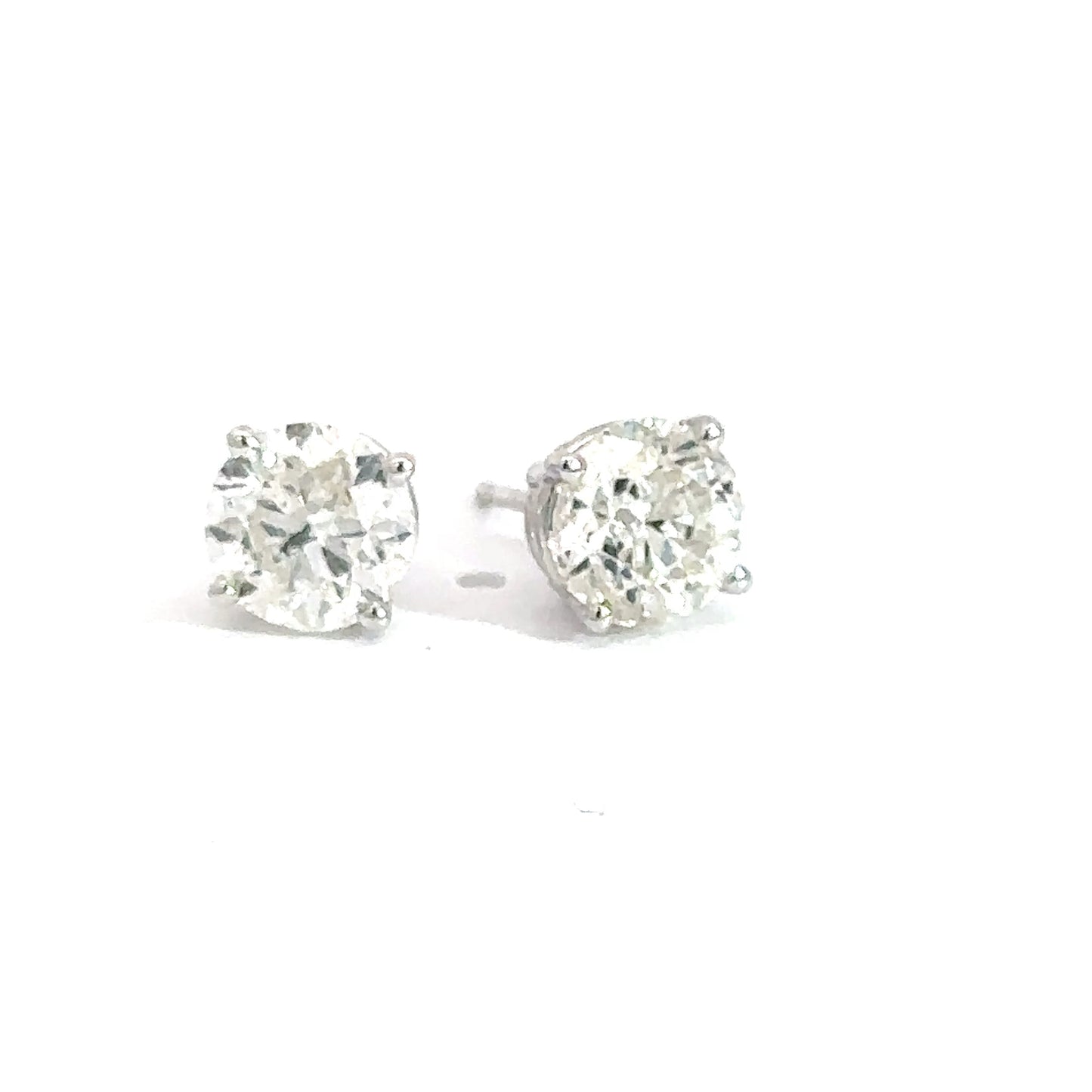 14k White Gold 2.01cttw Diamond Studs