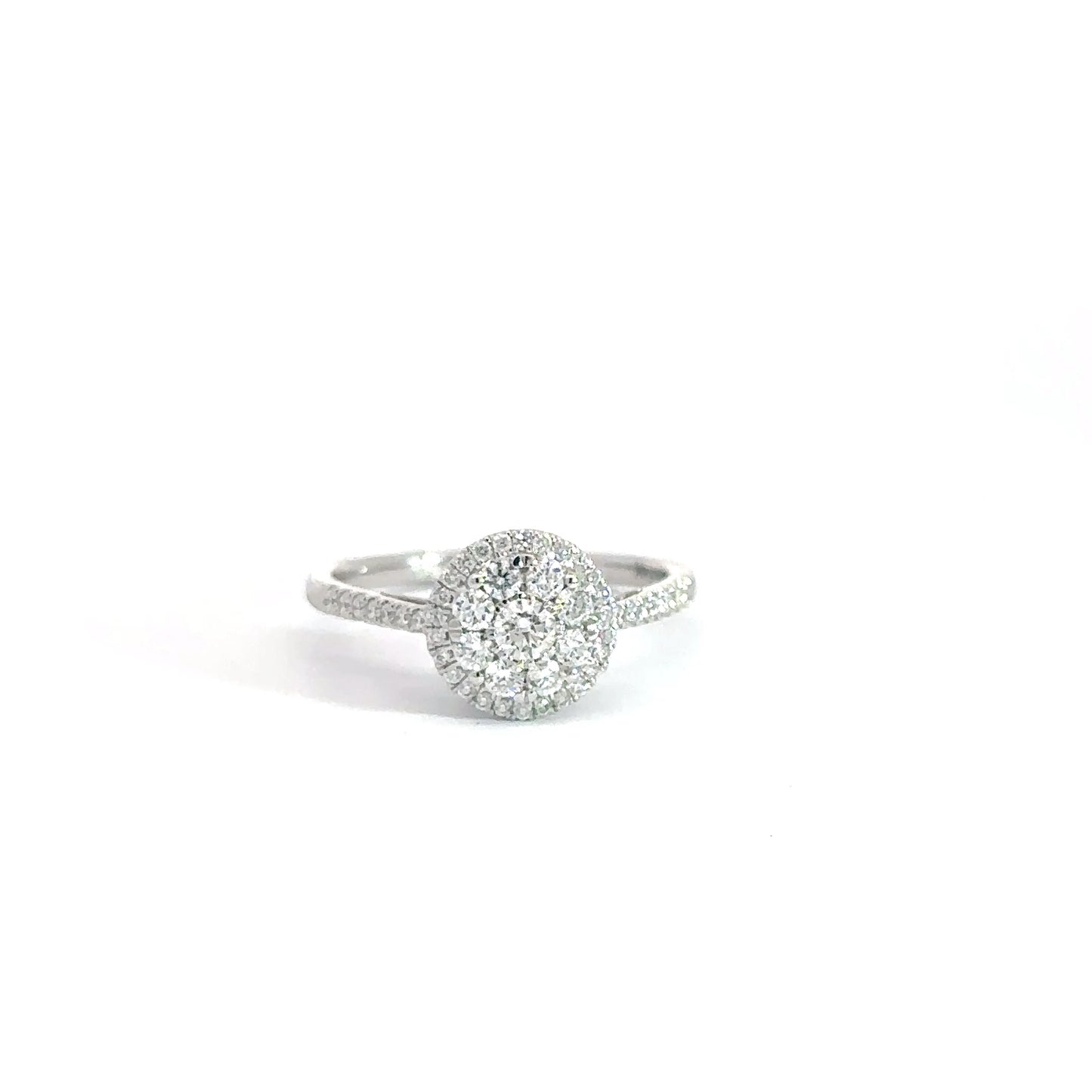 14k White Gold Diamond Engagement Ring 5/8cttw