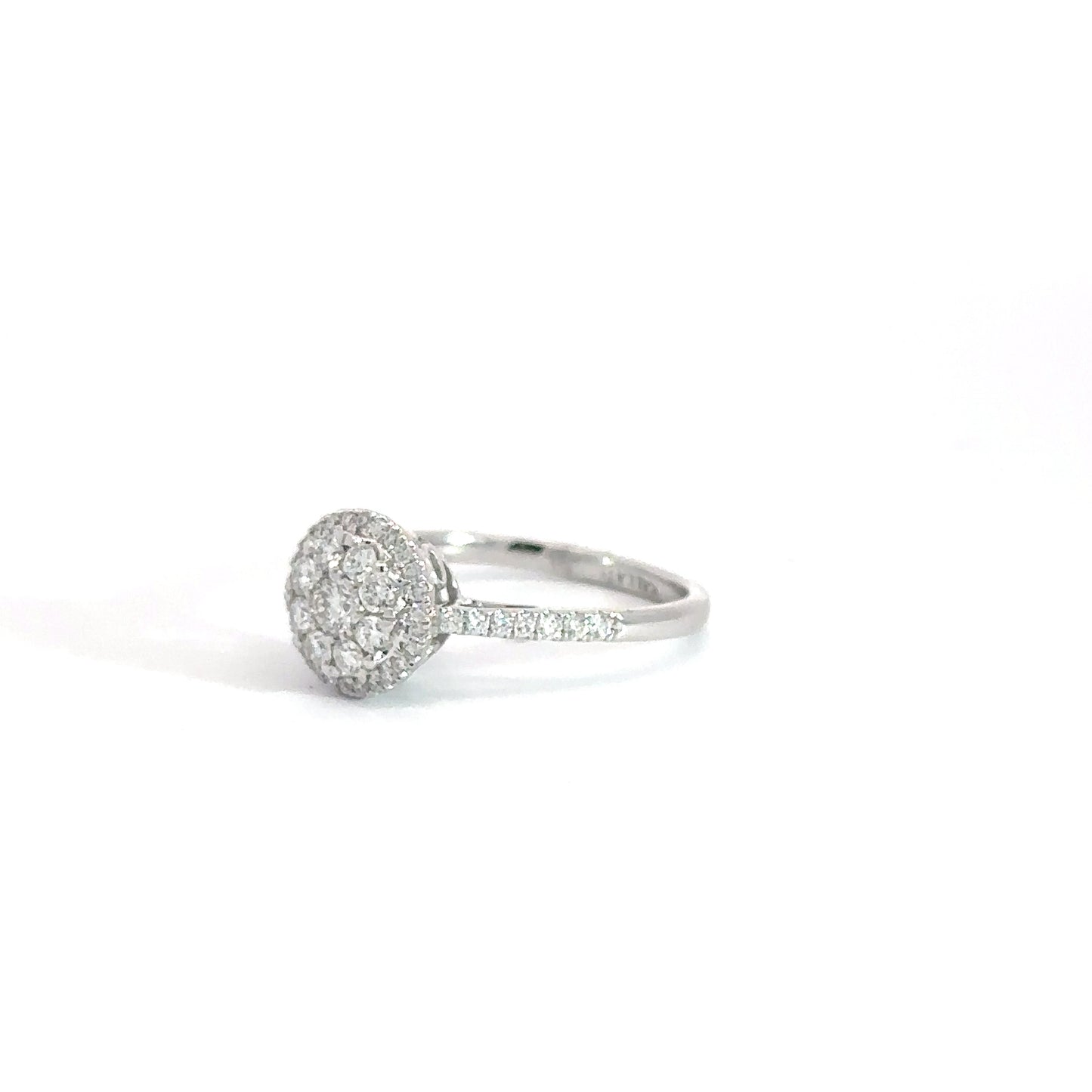 14k White Gold Diamond Engagement Ring 5/8cttw