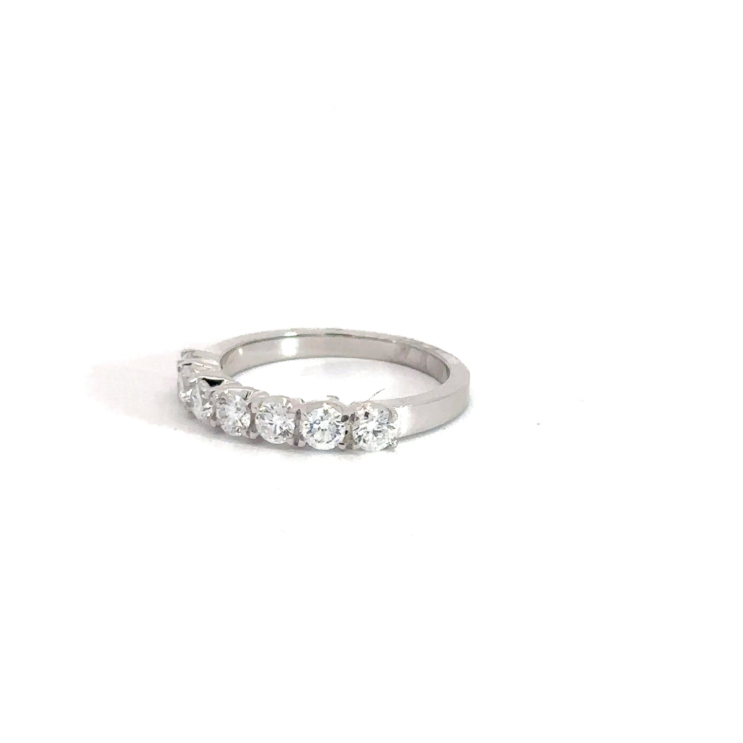 Lady's 14k White Gold Round Brilliant Lab Grown Diamond Ring .71cttw