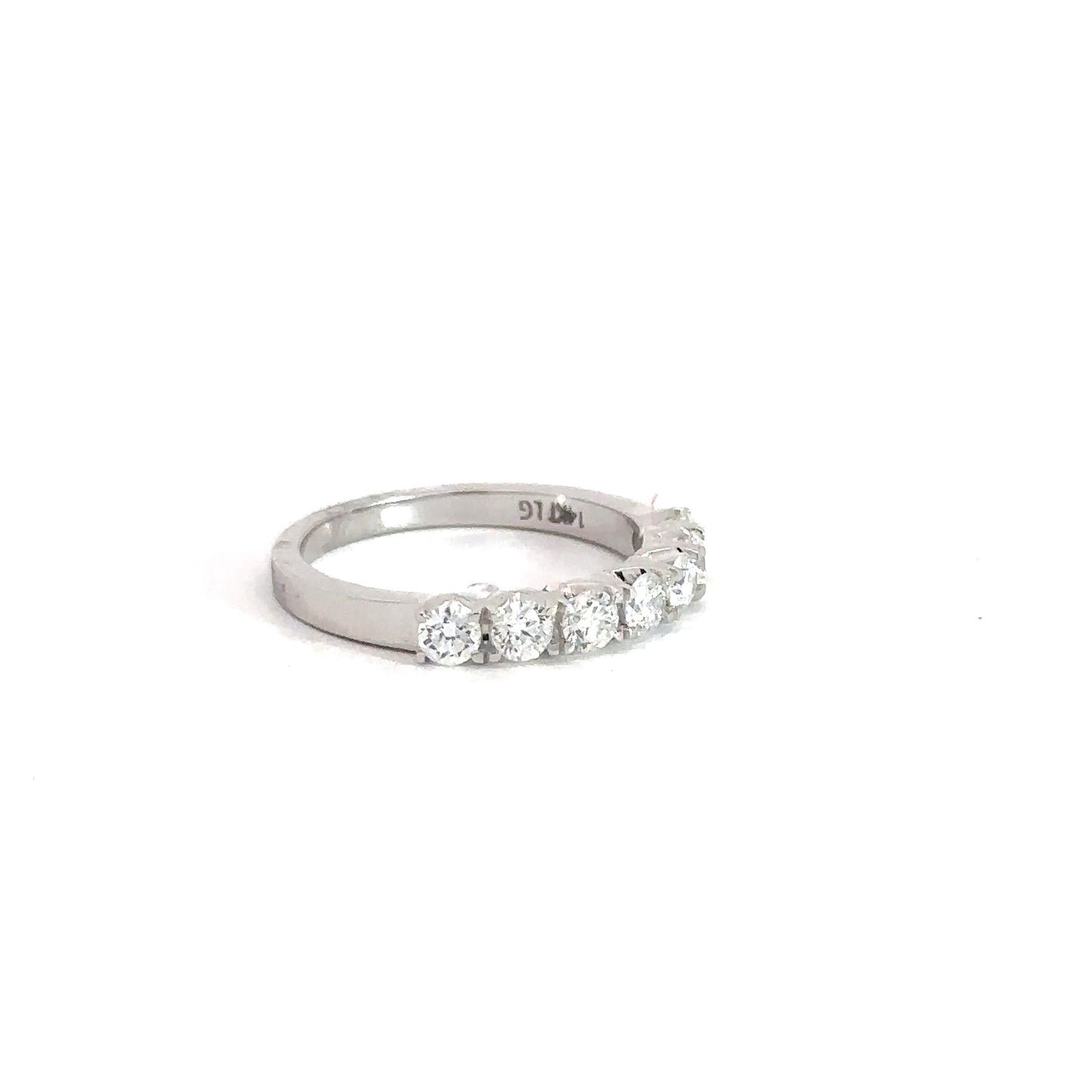 Lady's 14k White Gold Round Brilliant Lab Grown Diamond Ring .71cttw