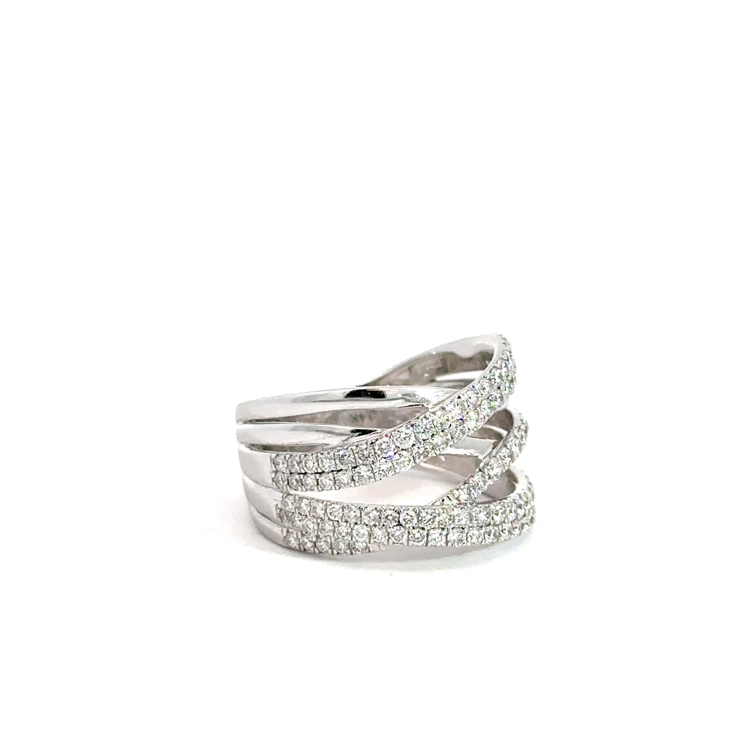 14k White Gold Diamond Fashion Ring 1 1/3cttw