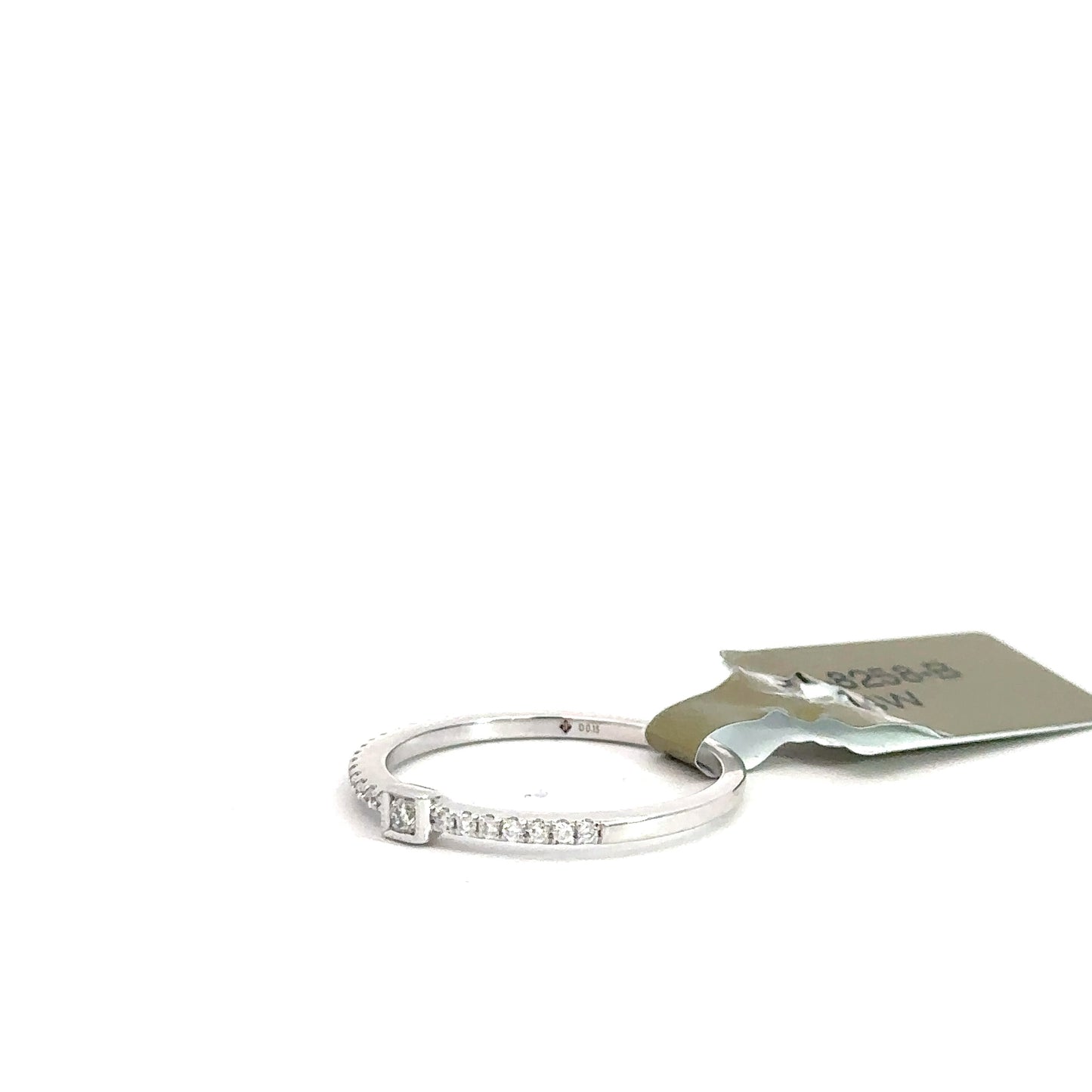 14k White Gold Diamond Ring .15cttw