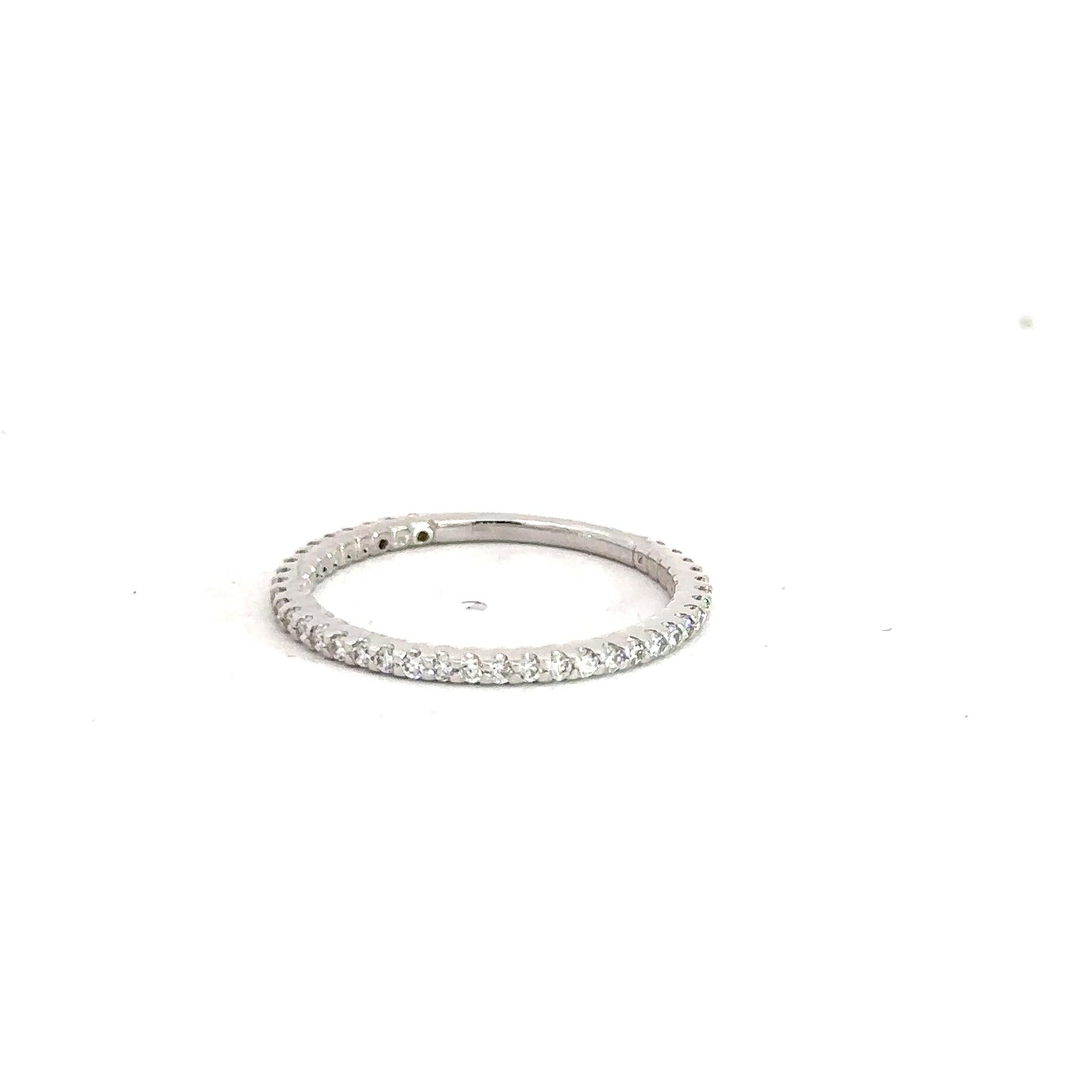 14k White Gold Diamond Band 1/3cttw