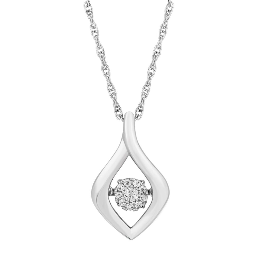 Sterling Silver Heartbeat Pendant