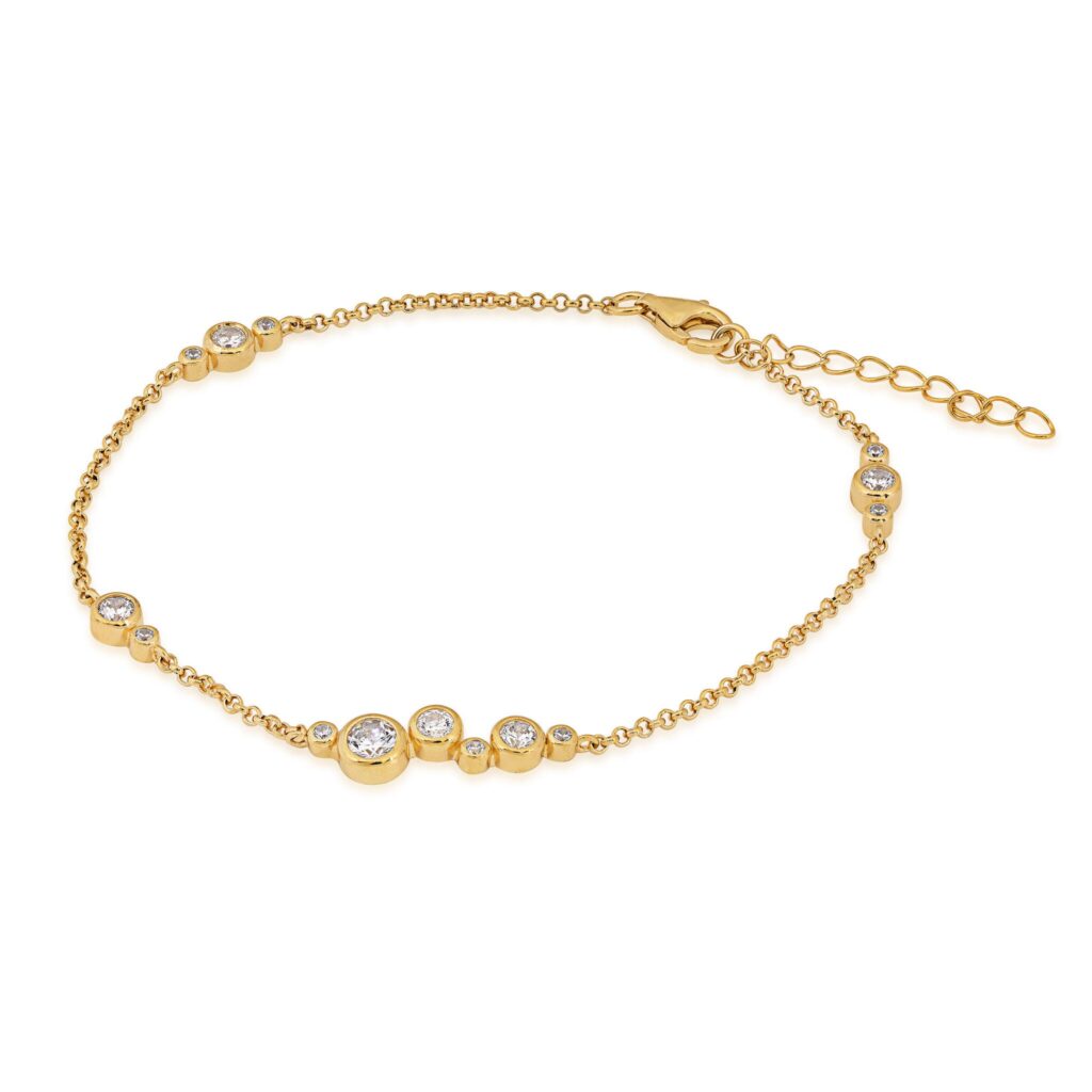 Gold Plated CZ Bracelet