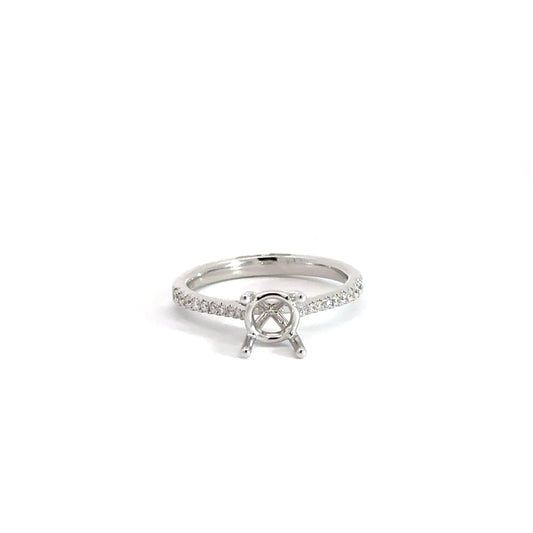 14k Semi Set .14cttw Diamond Ring