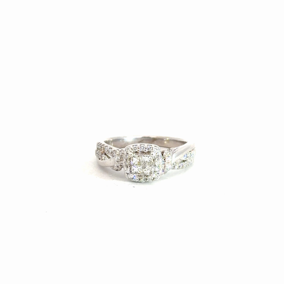 10k White Gold Diamond Ring .50cttw