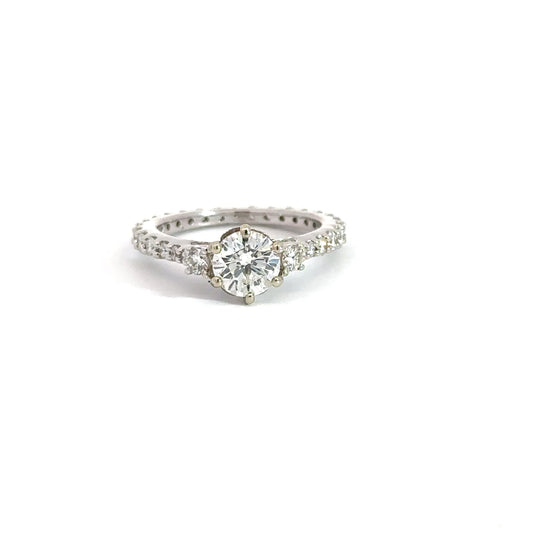 14k White Gold 1.25cttw Diamond Engagement Ring