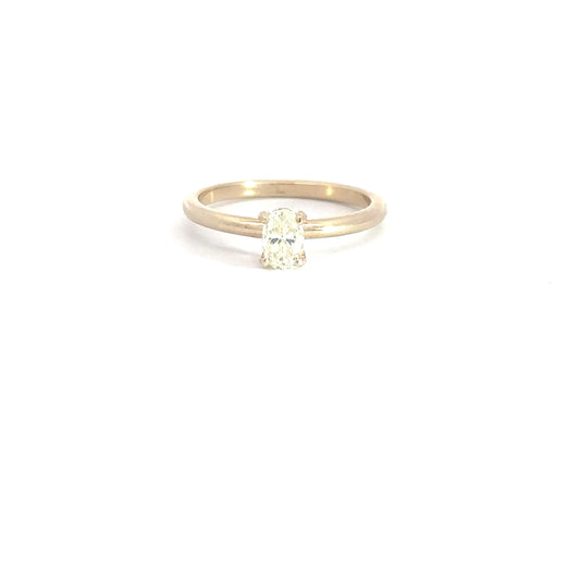 10k Yellow Gold .50ct Diamond Engagement Ring