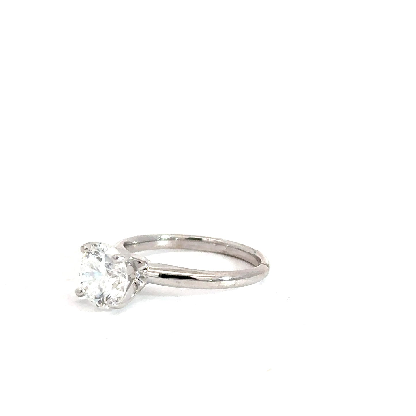 14k White Gold Lab Grown Diamond Solitaire 2cttw
