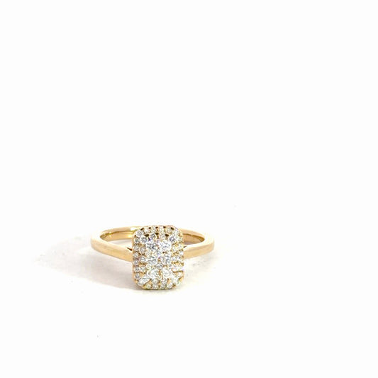 14k Yellow Gold Diamond Ring 5/8cttw