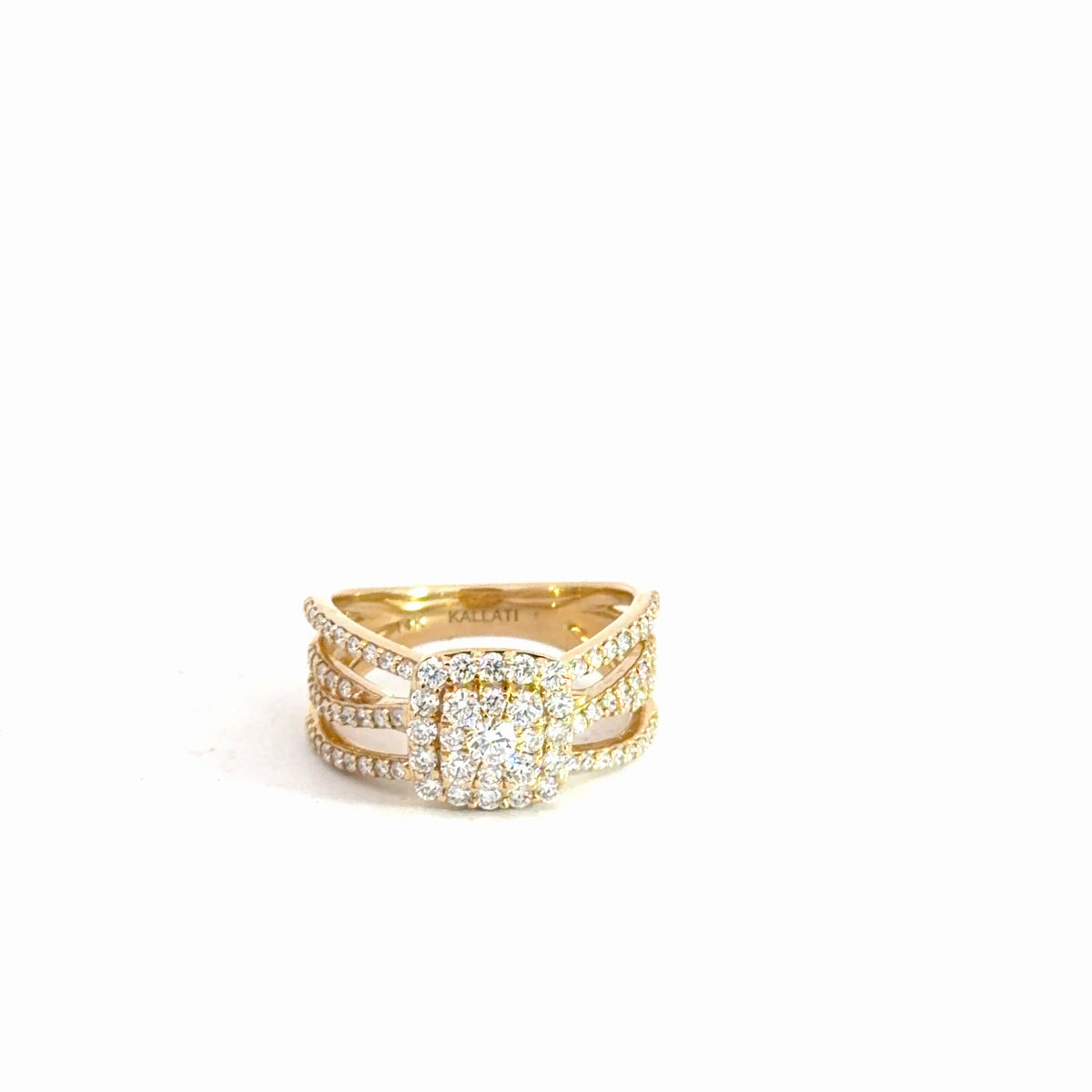 14k Yellow Gold Diamond Ring 1.12cttw