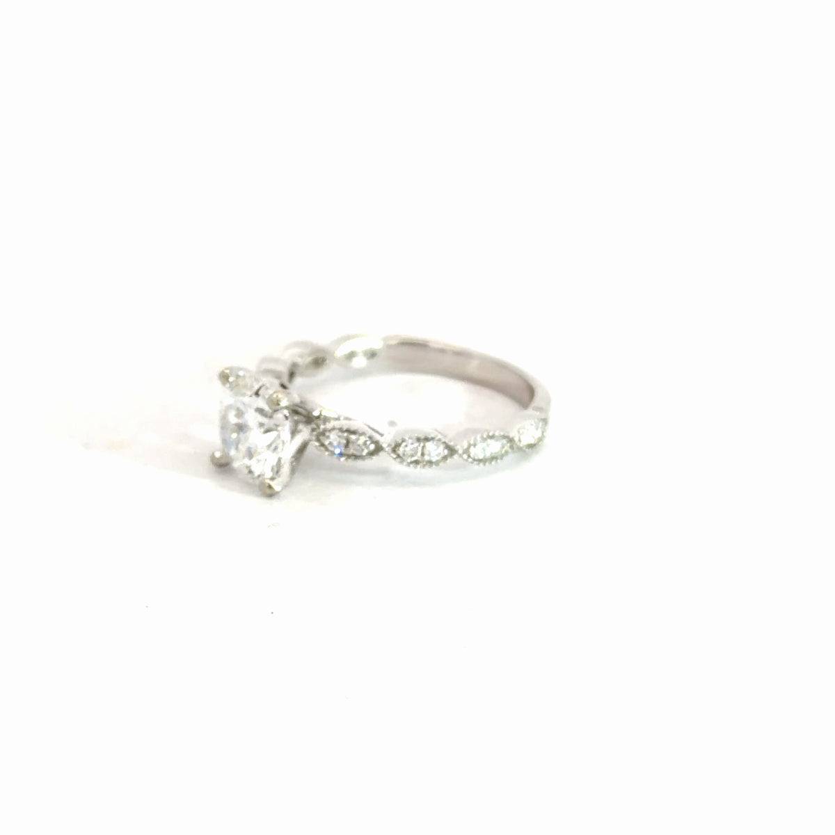 14k White Gold Lab Diamond Engagement Ring 1.80cttw