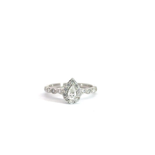 14k White Gold 1cttw Diamond Engagement Ring