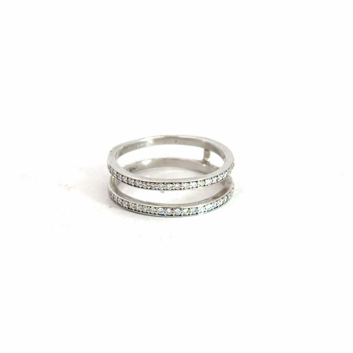 14k White Gold Diamond Ring Jacket .33cttw