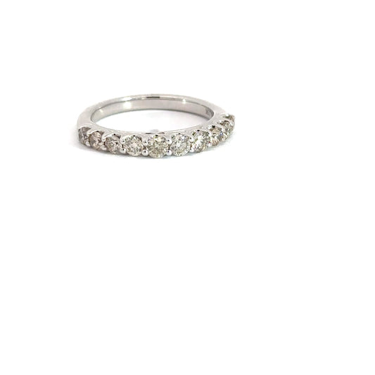 10k White Gold Diamond Band .75cttw