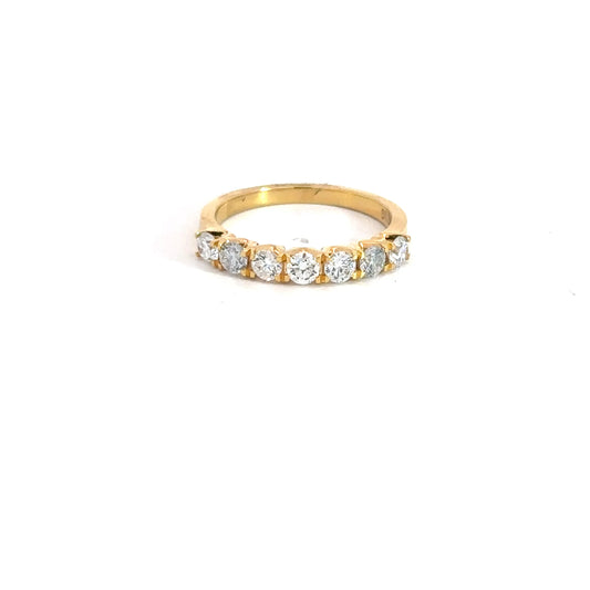 14k Yellow Gold Lab Grown Diamond Band .71cttw