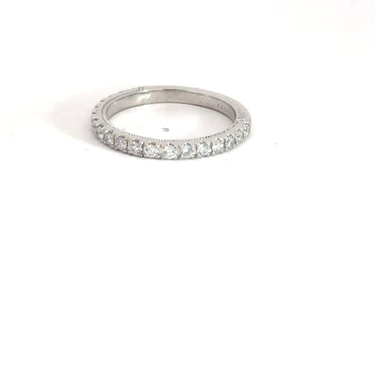 Lady's 14k White Gold Lab Grown Diamond Band .50cttw