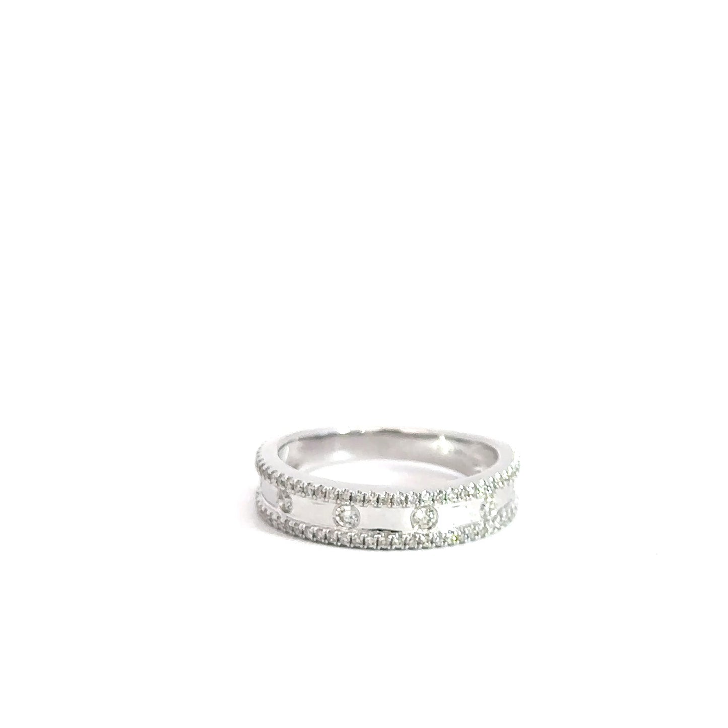 14k White Gold Diamond fashion ring .40cttw