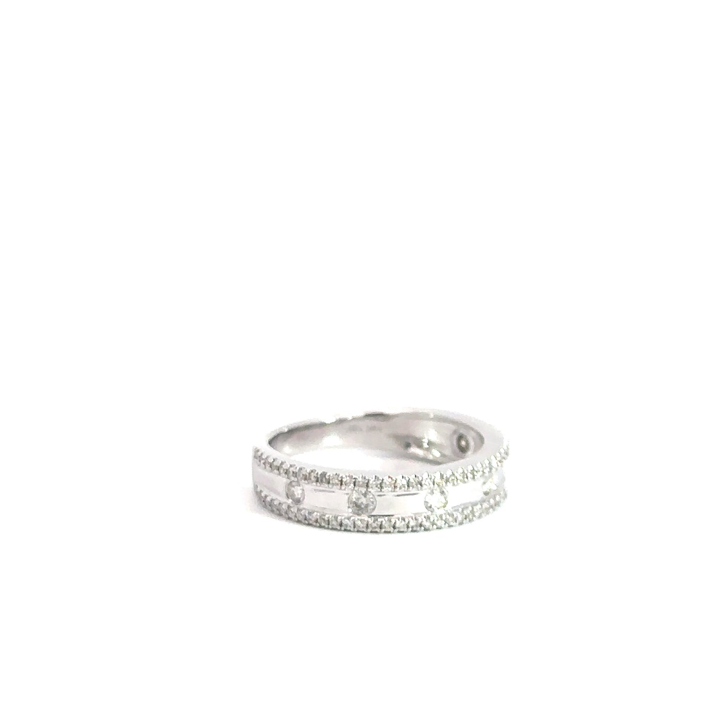 14k White Gold Diamond fashion ring .40cttw