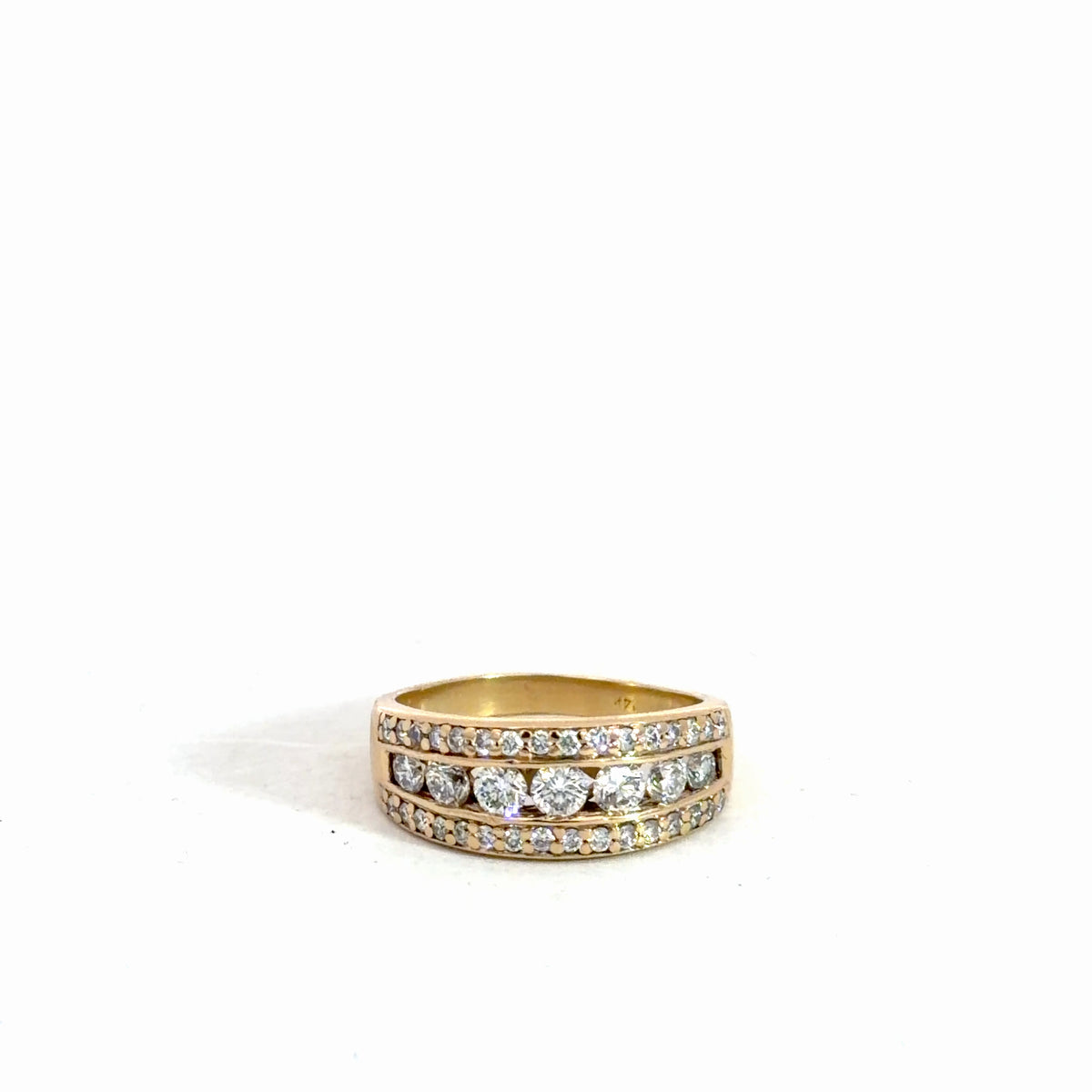 14k Yellow Gold Diamond Fashion RIng 1cttw