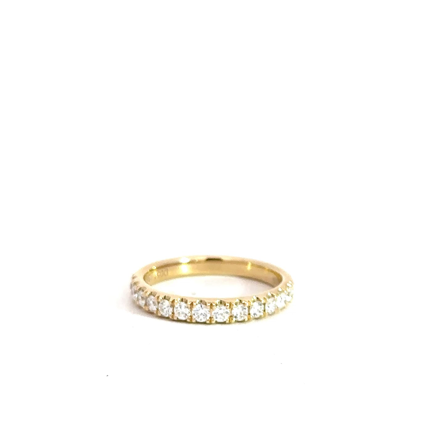 14k Yellow Gold Diamond Band .51cttw